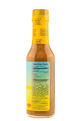 Hot Ones Los Calientes Verde Hot Sauce Made With Natural Ingredients & Fiery Flavors From Green Serrano Peppers, Orange Habanero & Apricot, 5 fl oz Bottles (1-Pack) - Image 4