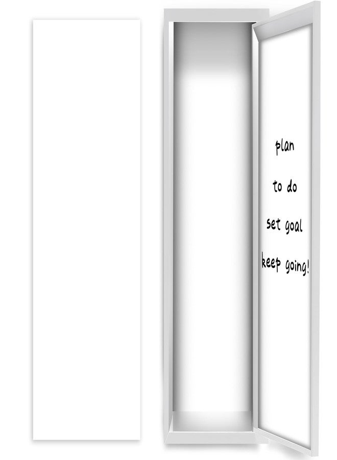 هسي ورق حائط مغناطيسي فاخر من Hsei للخزانة المدرسية، مقاس 12 بوصة × 36 بوصة، غطاء مغناطيسي مزخرف قابل للإزالة، مناسب للفتيات والأولاد والمدرسة والمكتب والجامعة (بتصميم أبيض كلاسيكي) - Image 1
