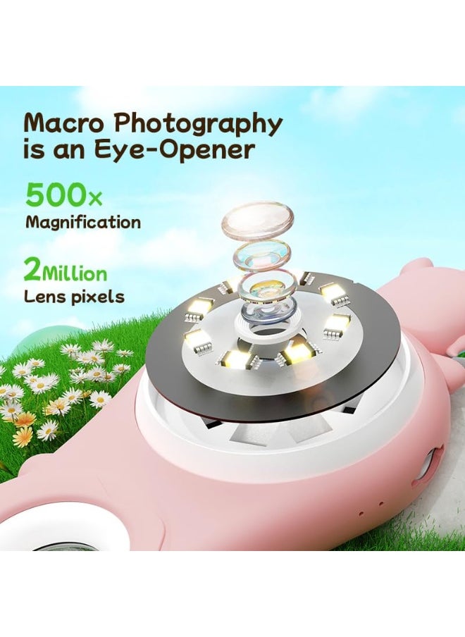 Generic Portable Macro Microscope, 2 Inch IPS Handheld Digital Microscope, Mini Handheld Digital Microscope 28x to 500x with 8 Adjustable LED Lights, 1080P USB Microscope Camera for Kids  - Image 5