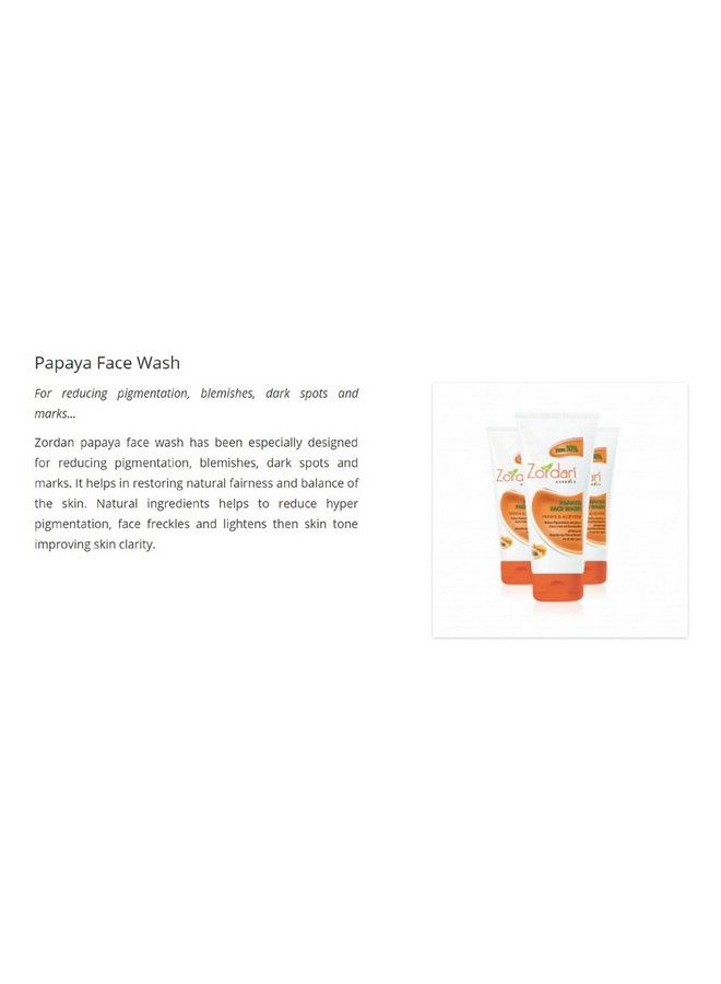 ZORDAN Papaya Face Wash (120Ml*2)(Pack Of 2) - Image 3
