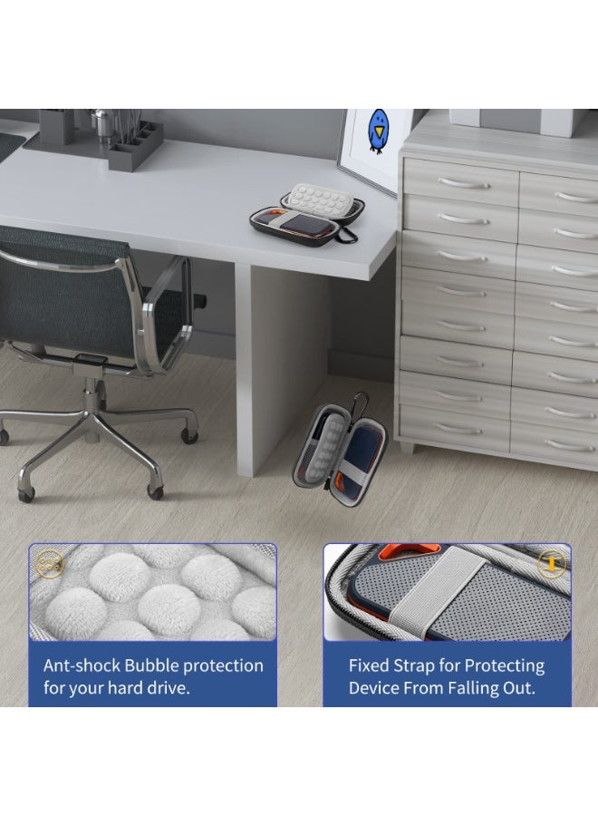 Chabeia Hard Case for SanDisk Extreme Pro/SanDisk Extreme Portable External SSD 500GB 1TB 2TB, Travel Case Protective Cover Storage Bag - Image 5