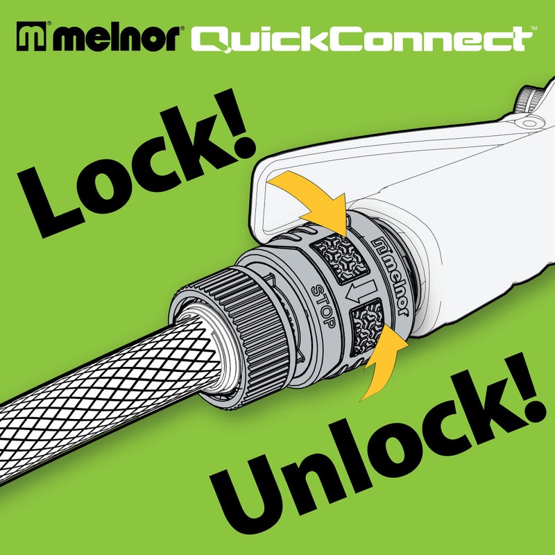 Melnor 65175AMZ 6 Piece Quick Connect Starter Set Connector Bundle, Product Adapter, Product End Connector, Black, Grey - Image 4