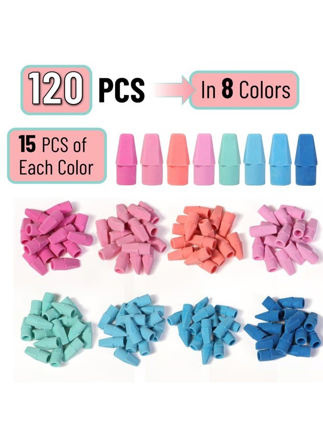 Mr. Pen Pencil Erasers Toppers, 120 Pack, Colorful, Latex Free, No Smudge, Mr Pen Erasers for Pencils - Image 2