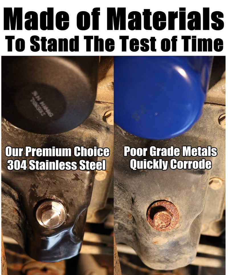 Votex - Made in USA - M14 x 1.5MM Stainless Steel Neodymium Magnetic Engine Oil Drain Plug fits Can Am - Honda - Polaris - Triumph - Yamaha Cruiser/Sport Motorcycles - Image 5