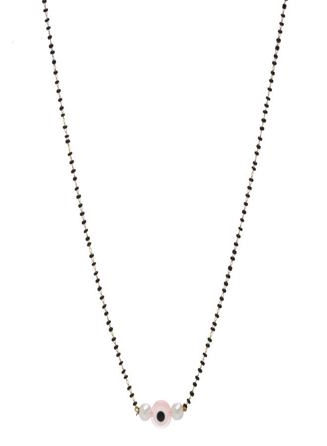 Heeva Creation Women's Pride Stylish Pink Evil Eye Mangalsutra For Women & Girls.PAck Of 1.(Colour-Multi). - Image 1