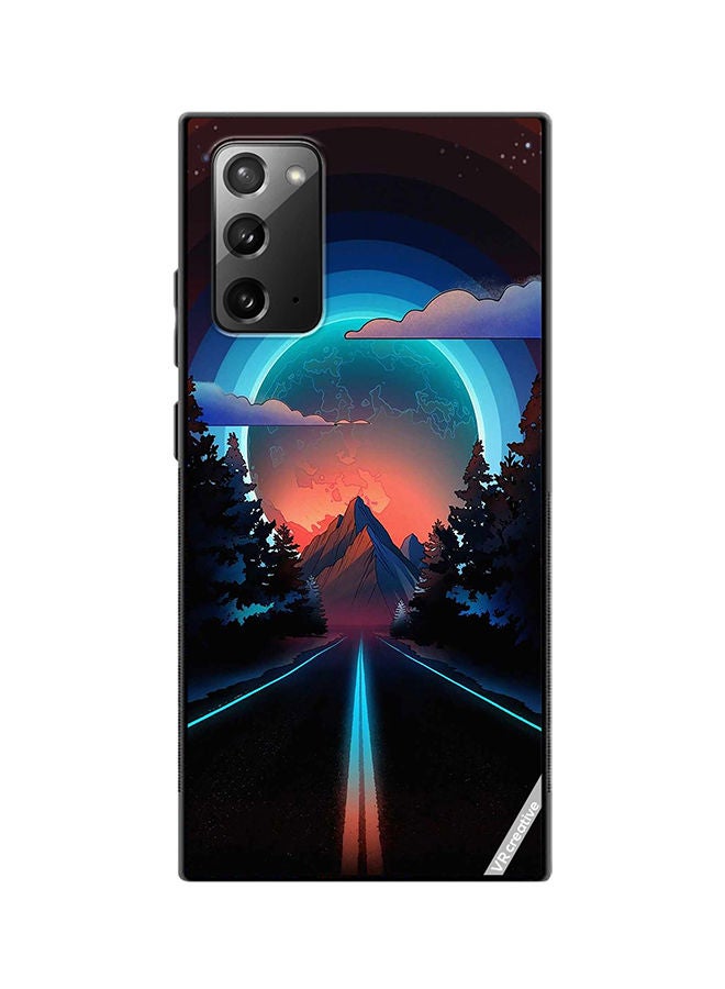 VR CREATIVE Protective Case Cover For Samsung Galaxy Note20 5G Road To Paradise Design Multicolour - Image 1