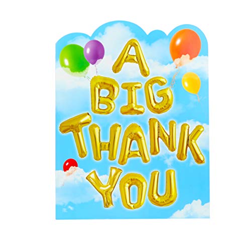 Iconikal Jumbo Greeting Card With Envelope, A Big Thank You, 11 x 14-Inch - Image 1