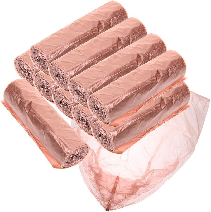 أكياس قمامة ذهبية قابلة للتحلل الحيوي 10 قطع كبيرة وسميكة للمطبخ ومخلفات الحمام - Image 1