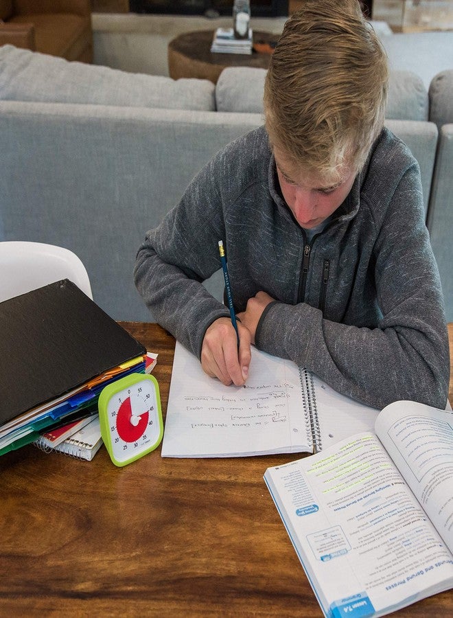 تايم تايمر مؤقت تايم 60 دقيقة إصدار تعليمي معدل - مؤقت مرئي لتعليم الأطفال في الفصول الدراسية، ساعة مكتب لمعلمي المرحلة الابتدائية، أداة للدراسة المنزلية واجتماعات المكتب مع تشغيل صامت (أخضر ليموني) - Image 5