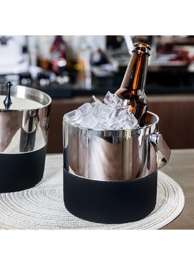 Double-Wall Insulated Ice Bucket with Lid - Stainless Steel Drink Chiller for Outdoor Events & Home Use  - Image 2
