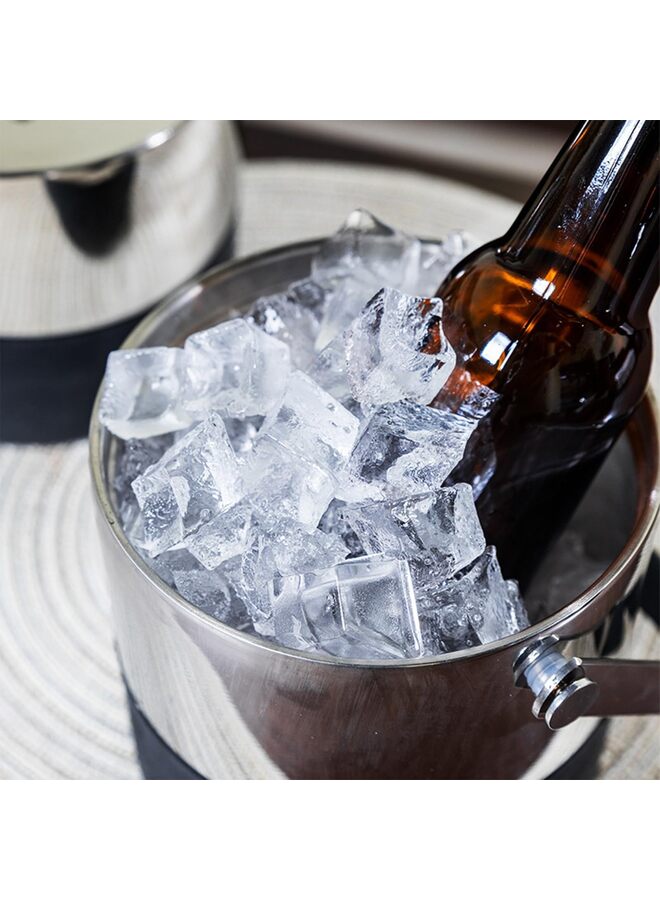 Double-Wall Insulated Ice Bucket with Lid - Stainless Steel Drink Chiller for Outdoor Events & Home Use  - Image 5
