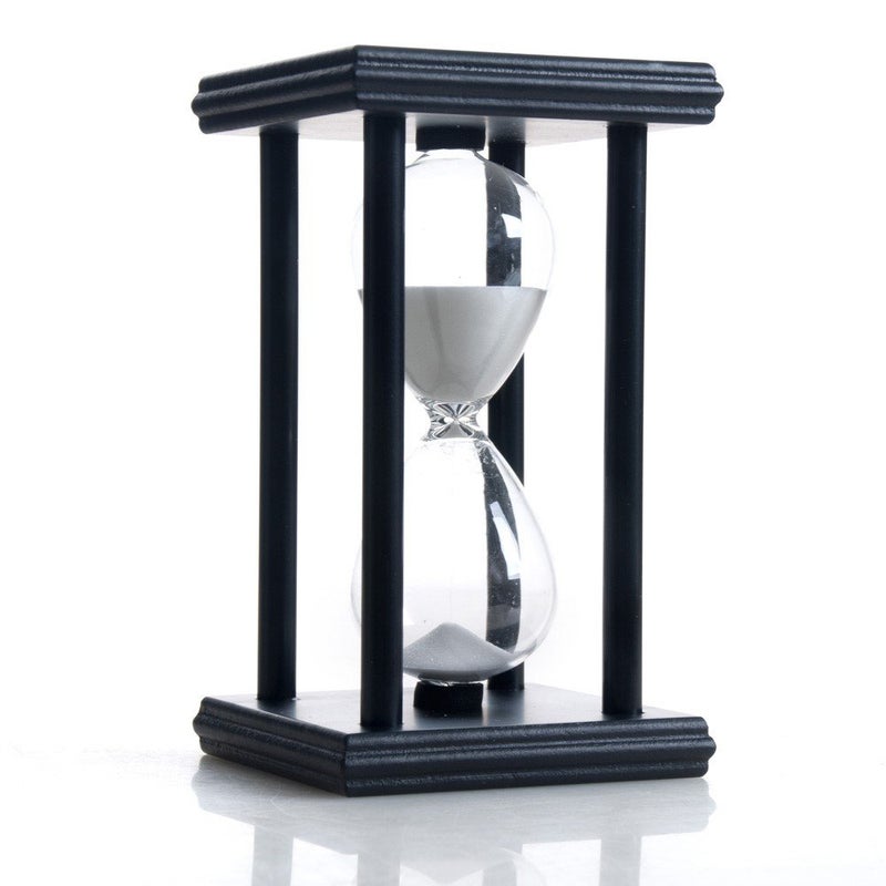 30 Minutes Hourglass Sand Timer Black Frame Sand Clock