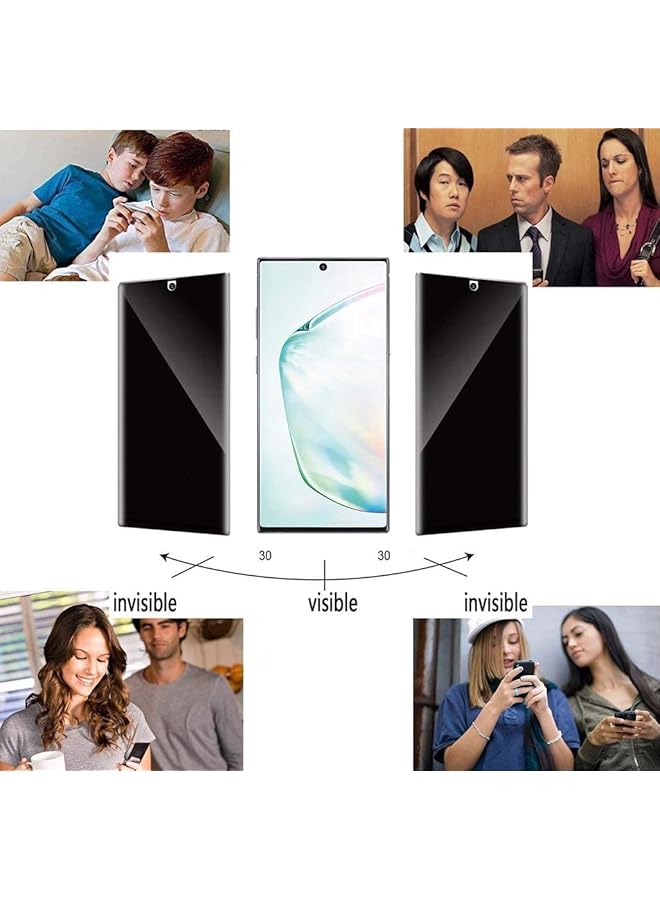 إيروريكس واقي شاشة الخصوصية لهاتف سامسونج جالكسي نوت 9 مضاد للتجسس لاصق كامل مع لمسة دقيقة وحواف منحنية ثلاثية الأبعاد ودرع نانوي ناعم لهاتف جالكسي نوت 9 نوت 9 الخصوصية - Image 2