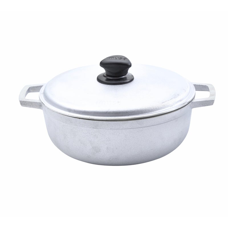 IMUSA Traditional Caldero made in Colombia with Lid, 4.8 Quart, Silver - Image 1