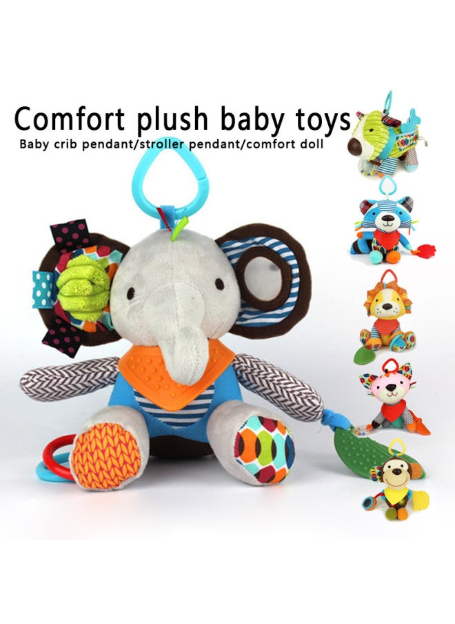 Baby Toy Soothing Doll Newborn Baby Plush Doll Animal Car Stroller Stroller Pendant Toy-Color:Cart Pendant-unicorn  - Image 2
