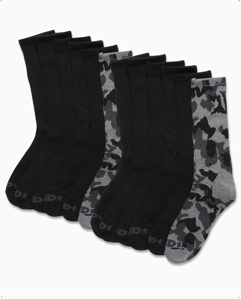 And1 Mens Crew Socks - 12 Pack Moisture Wicking Cushioned Performance Breathable Athletic Socks for Men (Sizes: 6-12.5) - Image 3