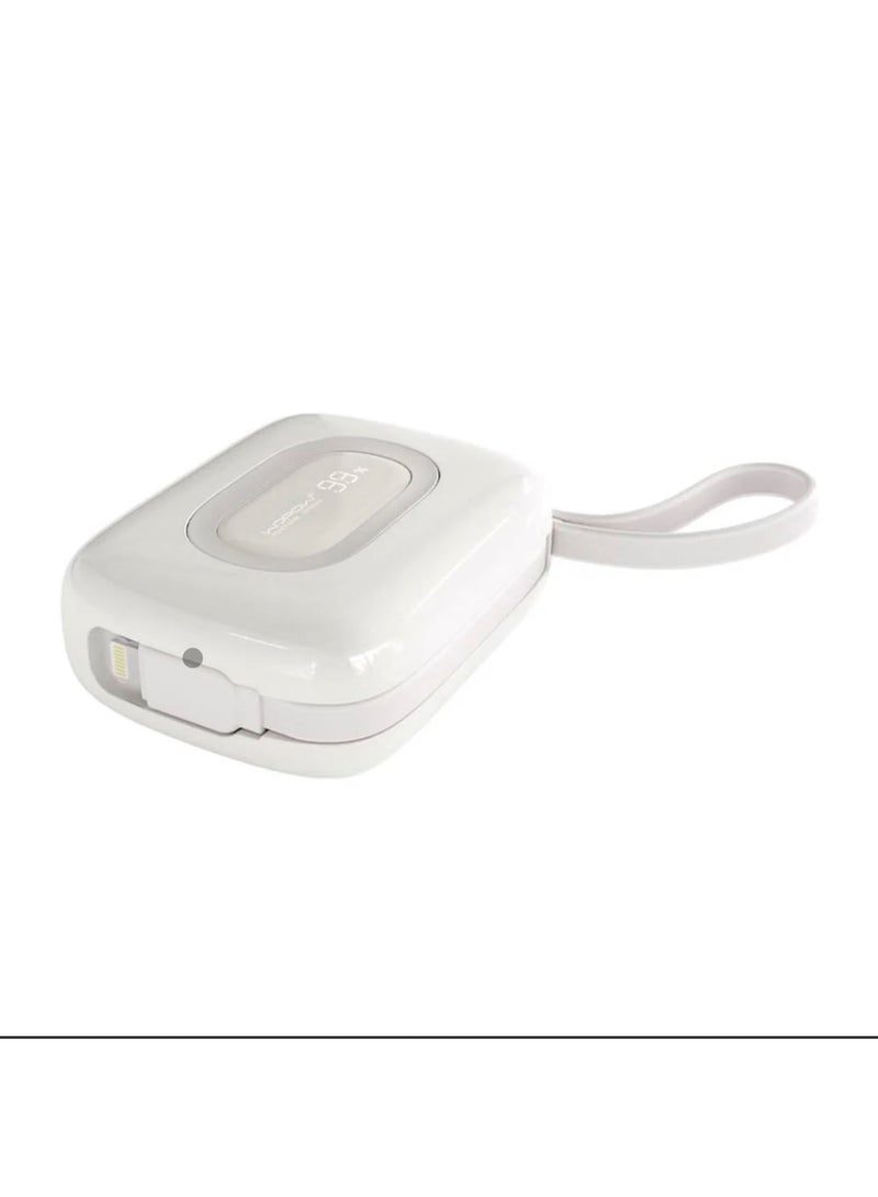 Wopow Mini Power Bank 10000mAh Fast Charging (White) - Image 4