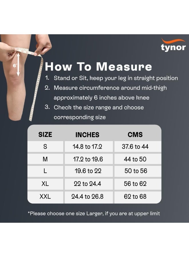 TYNOR Knee Support Pro (Neo), Black, XL, 1 Unit - Image 2