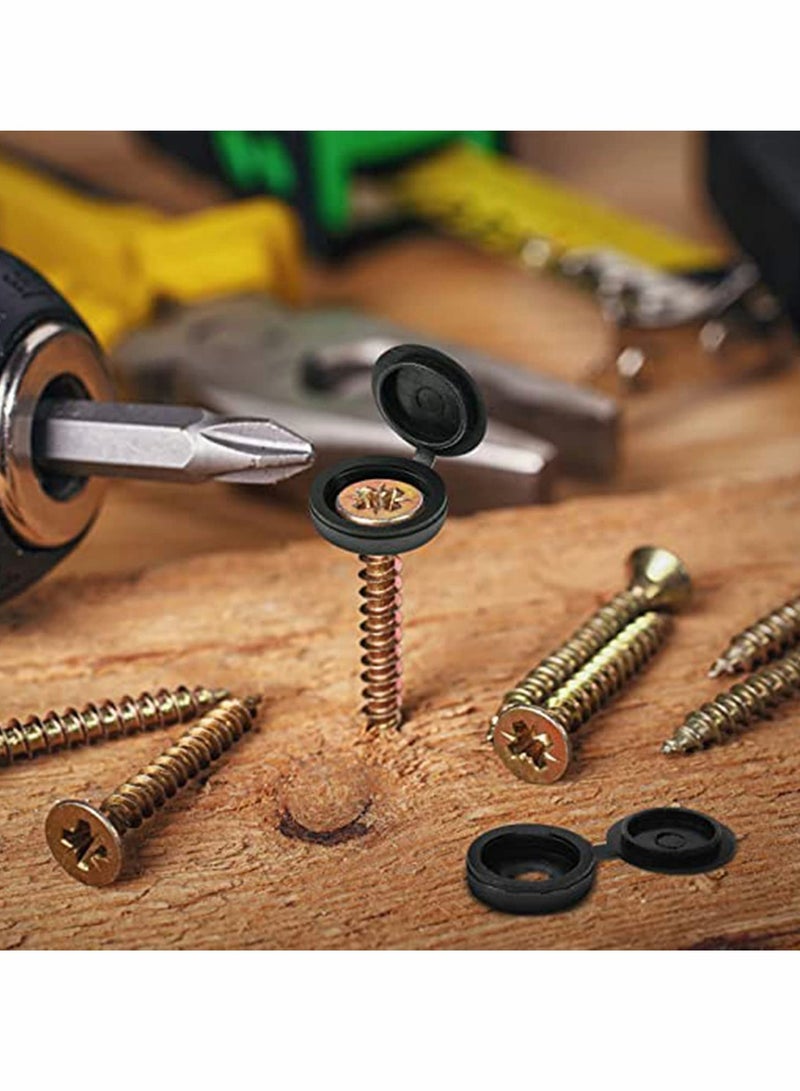 أغطية مفاتيح براغي قابلة للطي، أغطية براغي قابلة للطي، أغطية براغي بلاستيكية، أغطية براغي مفصلية، أغطية مفاتيح براغي قابلة للتغيير - 100 قطعة - Image 4