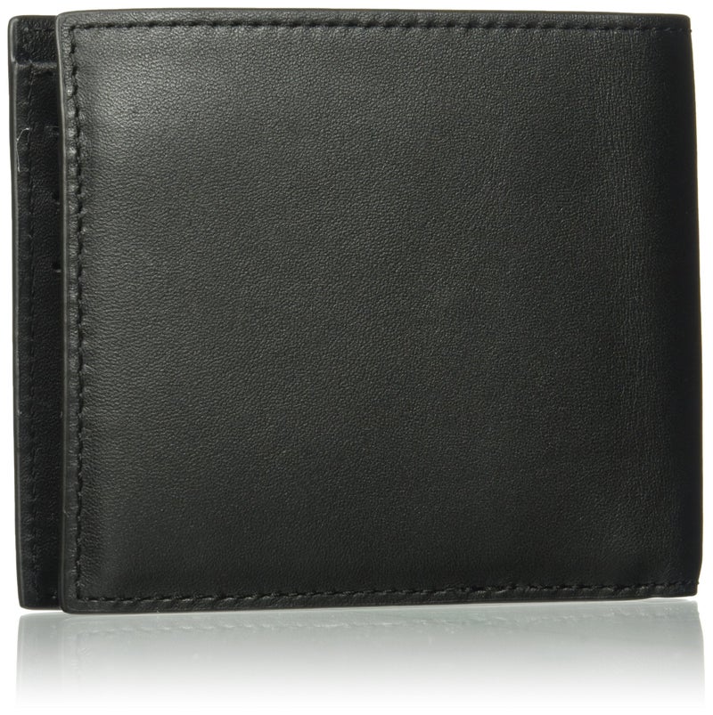 LACOSTE Lacoste Men's Medium FG Leather Billfold, Black, One Size  - Image 2