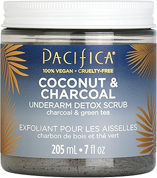 PACIFICA Underarm Detox Scrub Coconut and Charcoal for Women 7 oz Scrub Gray - Image 1
