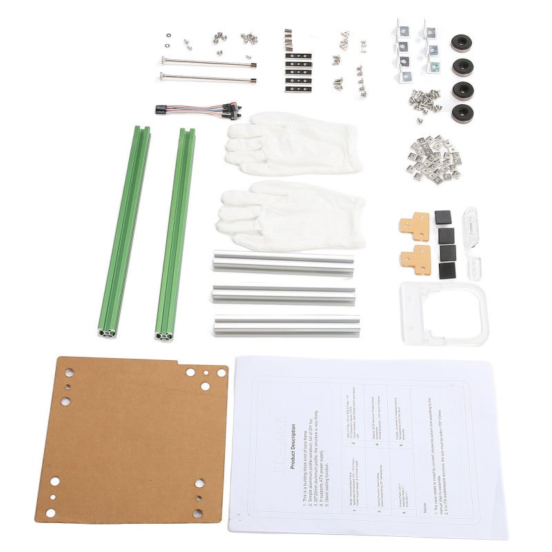 ITX Computer Open Case Bracket Aluminum DIY Bare Frame Green Silver - Good Heat Dissipation Open Design Mining Rig Frame for ITX Test Bench - Image 3