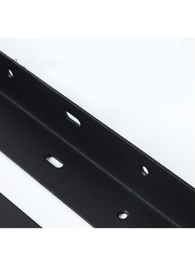 Rubik Shelf Brackets 9 inch - 2pcs Wall Mounted Heavy Duty Corner Brace Joint Right Angle L Shaped Bracket for DIY Table Bench Countertop - Silver  - Image 4