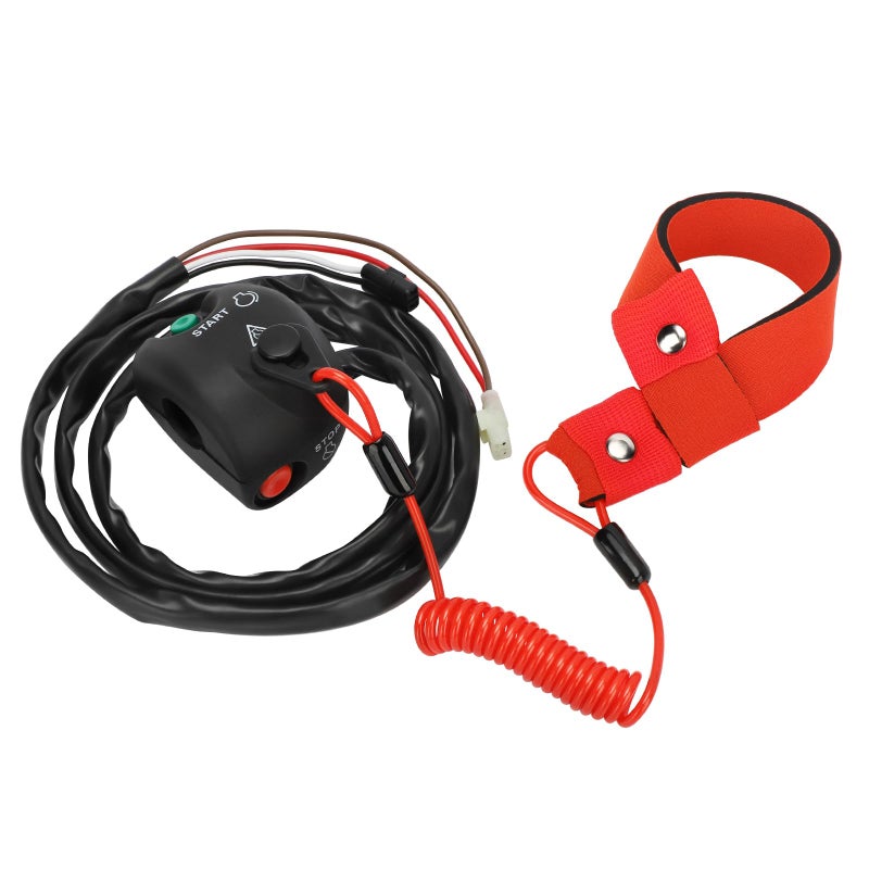 JAVIK EW2683100400 Handlebar Start Stop Kill Switch Box Aassy Safety Lanyard Compatible with Yamaha WaveRunner Superjet 700 SJ700 19942017 Waverunner Superjet 650 SJ650 19901993 FX1 FX700 19941995 - Image 2