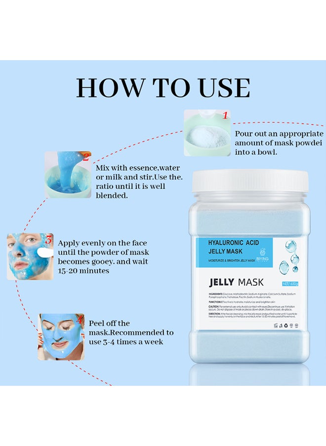 JELLY Hyaluronic acid soft mask powder, with mask bowl and mask brush  - Image 4