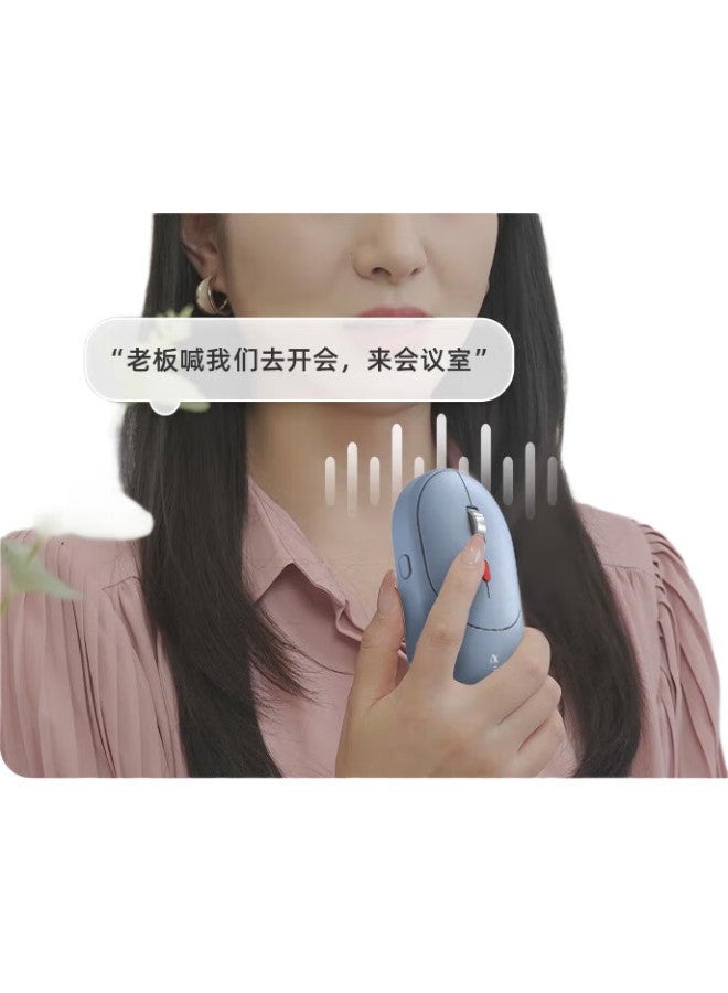 iFLYTEK Xunfei Ai Smart Mouse Am30, Wireless Bluetooth Mouse, Silent Mouse, Office Mouse, Lightweight, Rechargeable, Voice-Controlled Mouse, Ultra-Thin Mouse, Green - Image 1