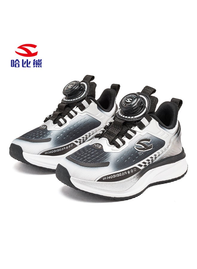 Habi Bear Double Mesh Spring And Autumn Boys Sneaker Outdoor Breathable Shoes Girls Button Shoes A Generation Of Hair