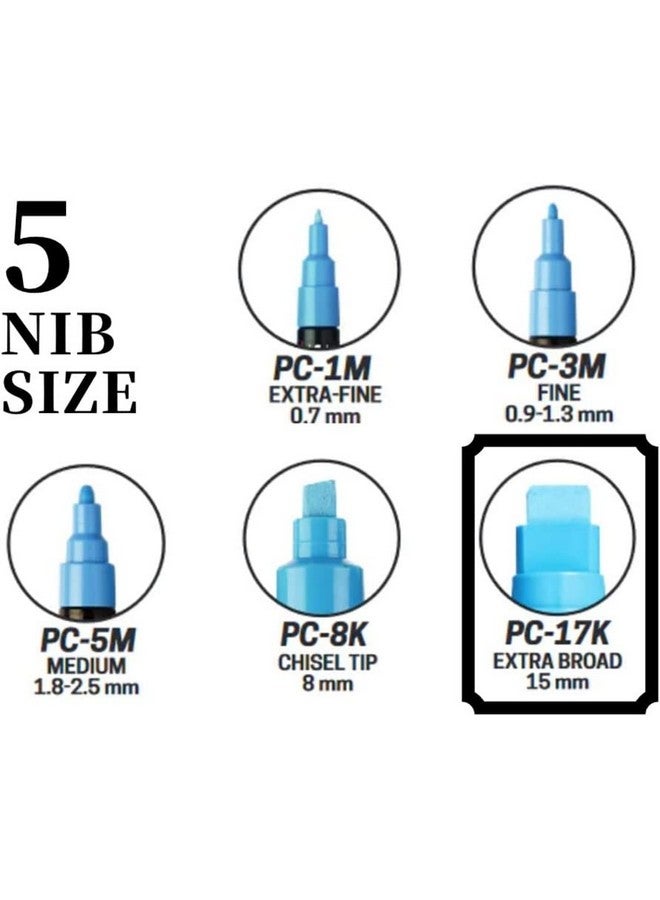 POSCA UNI POSCA PC-17K"FULL RANGE ALL 8 COLOURS" - Image 2