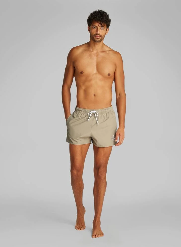 Calvin Klein Jeans Short Swim Shorts With Drawstring