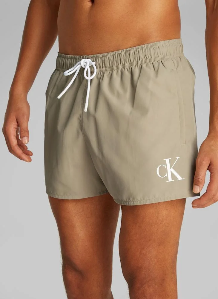 Calvin Klein Jeans Short Swim Shorts With Drawstring