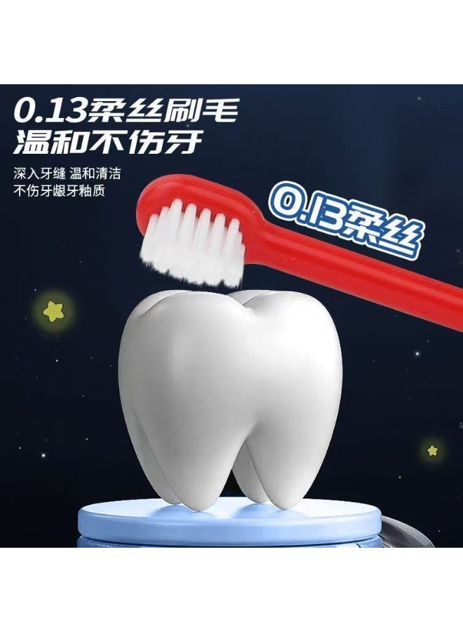 Miamia Ultraman toothbrush children's toothbrush 0-3 years old soft bristle toothbrush baby brushing training telescopic storage transformation Tiga  - Image 5