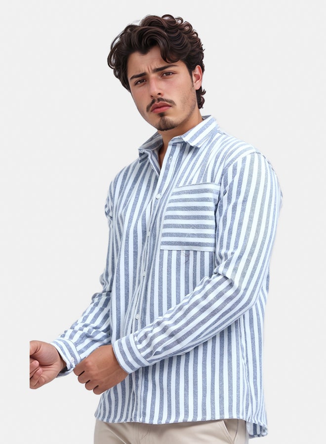 RAVIN Regular Fit Striped Casual Shirt - Image 4