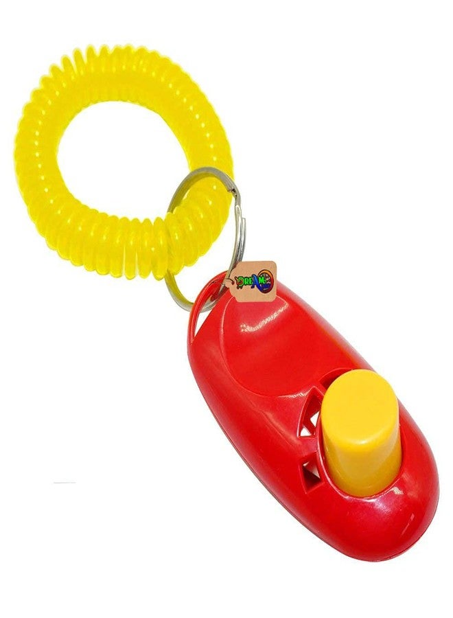 DreamAuro Pet Training Clicker with Wrist Strap (Red) - Image 1