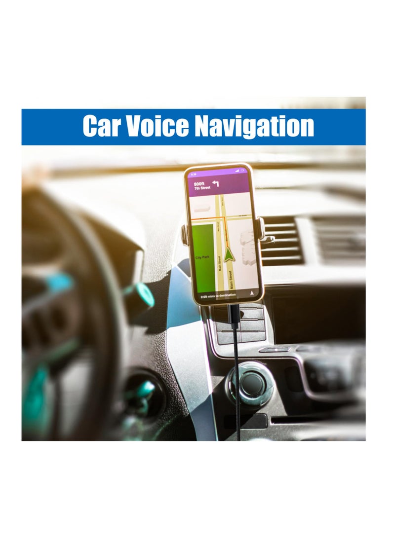 Excefore USB Type C Aux Cable, 3.5mm Aux Audio Jack Cab, USB C to 3.5mm In Car for Headphone Speaker Computer, Universal 3.5mm Stereo Plug Cord, Aux Cable Adapter Commpatable with Samsung Huawei  - Image 5