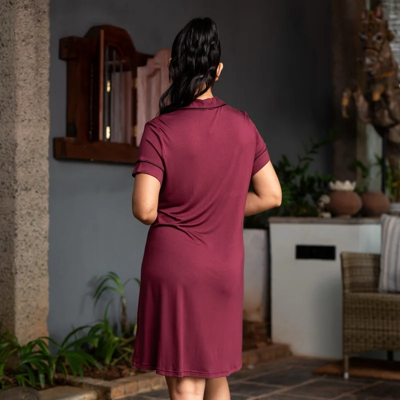 Aadaraya Aadaraya Short Sleepshirt Short Sleeves