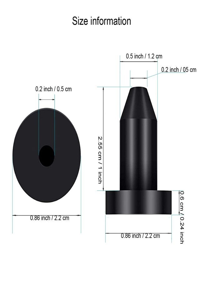 Avesfer Kayak Drain Plug (1/2 inch Diameter) Rubber Scupper Plugs Kits Drain Holes Stopper Bung for Sundolphin Pelican Kayaks Most Fishing Boats Aruba 8 SS, Aruba 10, Bali 8, Excursion 10 (4) - Image 3