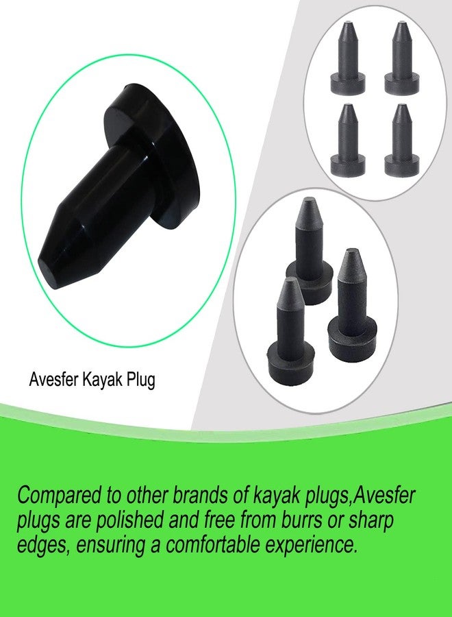 Avesfer Kayak Drain Plug (1/2 inch Diameter) Rubber Scupper Plugs Kits Drain Holes Stopper Bung for Sundolphin Pelican Kayaks Most Fishing Boats Aruba 8 SS, Aruba 10, Bali 8, Excursion 10 (4) - Image 2