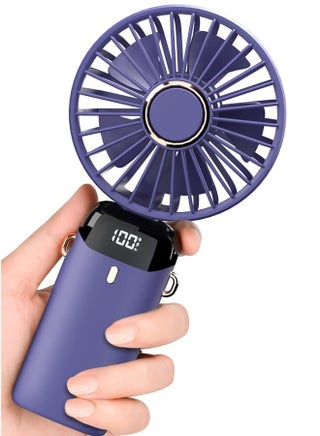 Portable hand Fan, Quiet mini Fan, 2400 mAh USB Battery Rechargeable Fan, Battery Operated Table Fan with 5 Speeds for Home , Travel, Commute, Makeup, Office - pzsku/ZB094BF3626F521CE6F54Z/45/1746225016/8aea25f6-37b9-4a33-ad8f-7ced770e4df9