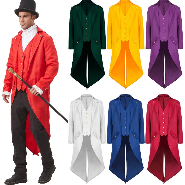 إسكدنيا Medieval Retro Tuxedo Jacket – Unisex Fantasy Costume for Drama - Image 2