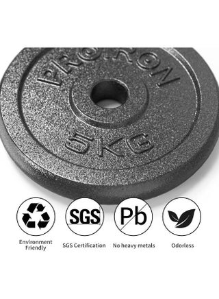 PROIRON Cast Iron Weight Plates Set for 1" Dumbbell Handle Bar 4 x 1.25KG - view 3