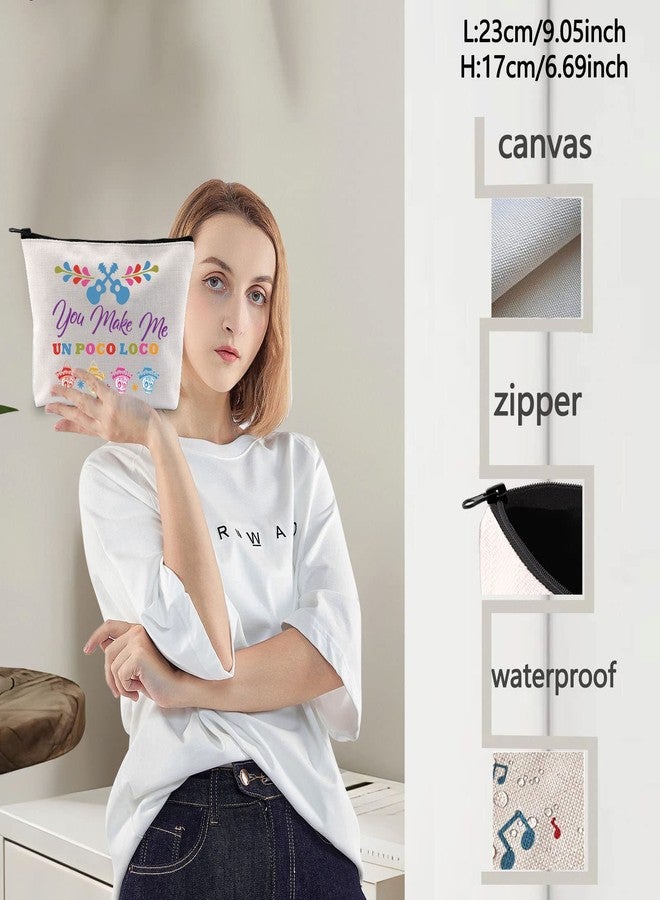 LEVLO Miguel Cosmetic Make Up Bag Cartoon Movie Fans Gift You Make Me Un Poco Loco Makeup Zipper Pouch Bag (Un Poco Loco) - Image 3