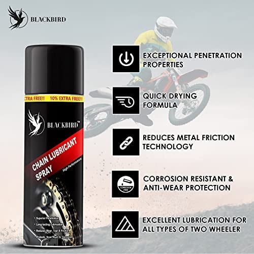 BLACKBIRD Bike Chain Lube Spray 500 ML Chain Lubricant | Chain Spray (Pack of 1) - Image 4