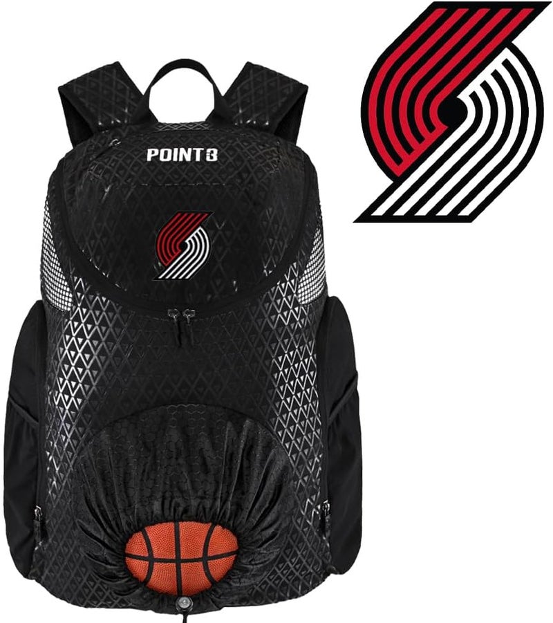 Point 3 Road Trip 2.0 Backpack Basketball Backpack with Drawstrong Closure | Ventilated Mesh Shoe Pocket Compartment - Image 3