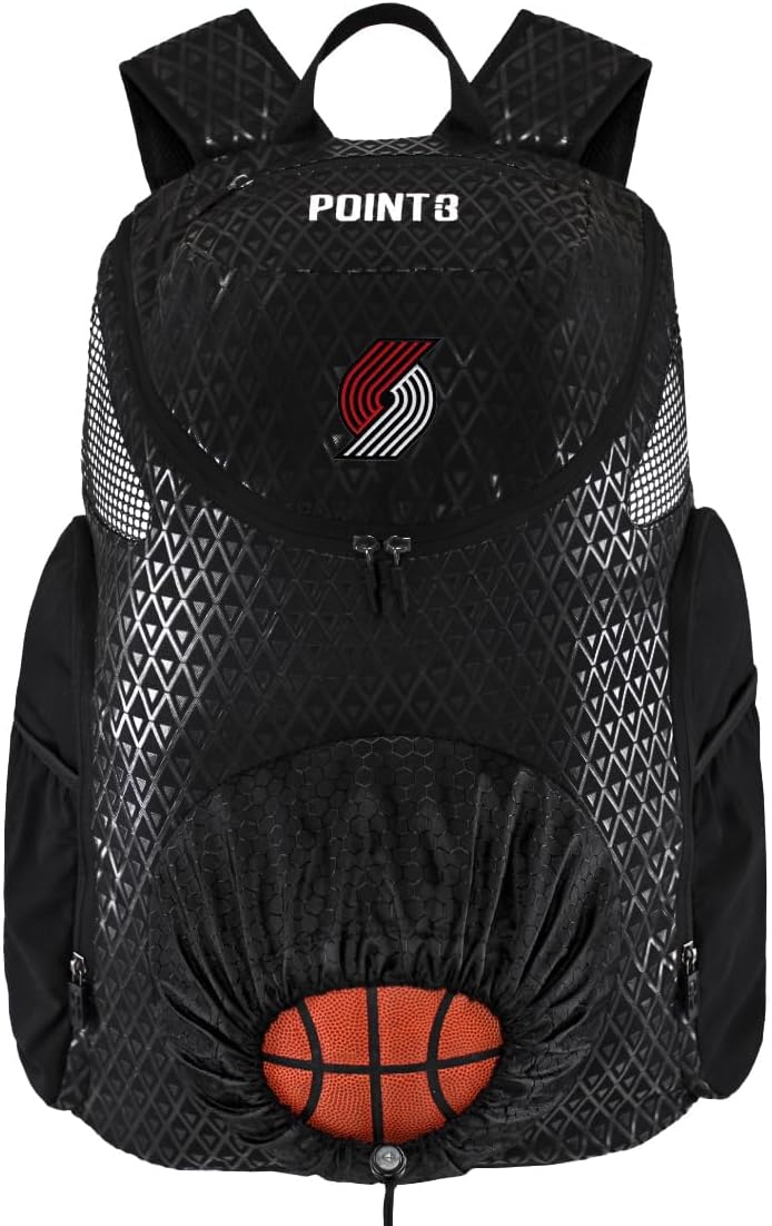 Point 3 Road Trip 2.0 Backpack Basketball Backpack with Drawstrong Closure | Ventilated Mesh Shoe Pocket Compartment - Image 2