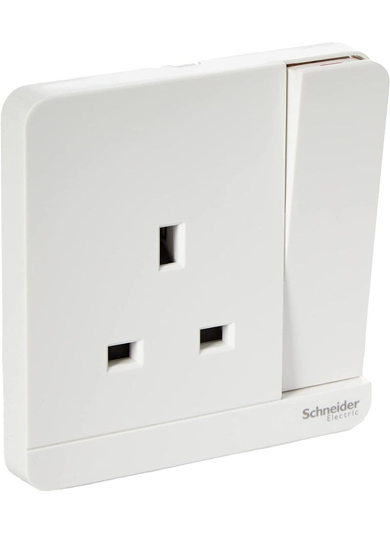 Schneider Electric E8315_WE_G12 Avataron 3P 13 A 250 V Switched Socket, White - Image 1