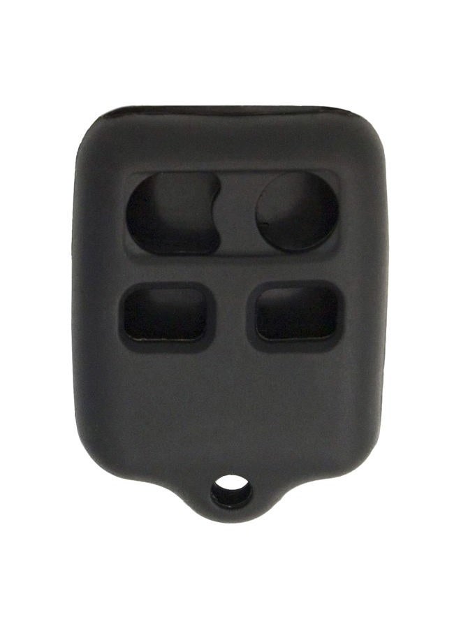 Keyless2Go New Silicone Cover Protective Case for 4 Button Remote Key Fobs FCC CWTWB1U345 CWTWB1U331 - Black - Image 1
